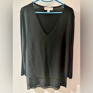 Michael Kors Black Shelled Top